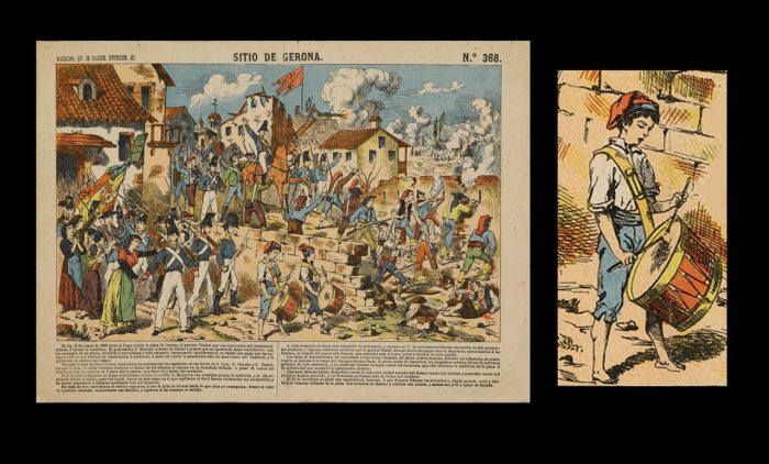 Sitio de Gerona. Paluzie, núm.368. Litografia sobre paper de 29x40cm. Barcelona ca.1886.