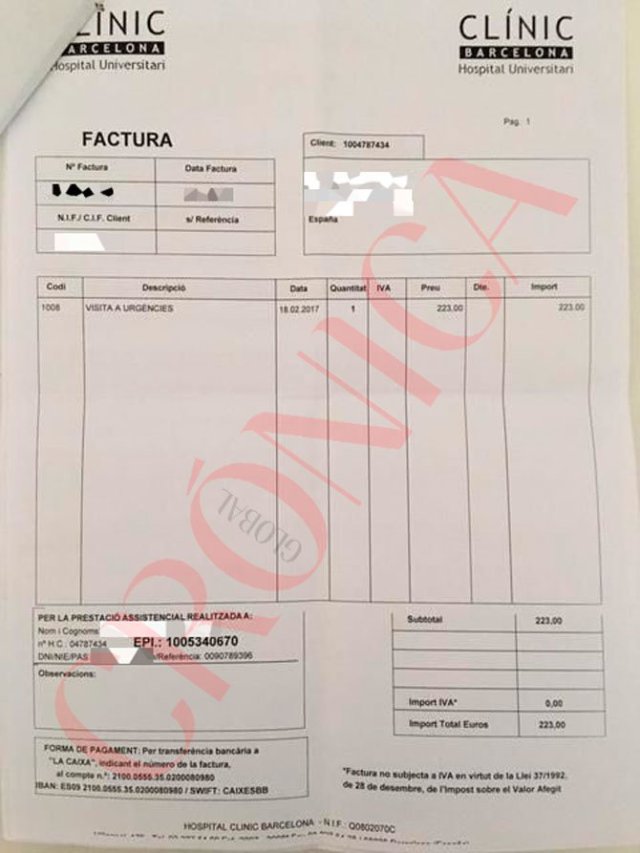 hospital-clinic-cobra-extremena-urgencias-223-euros-DNI