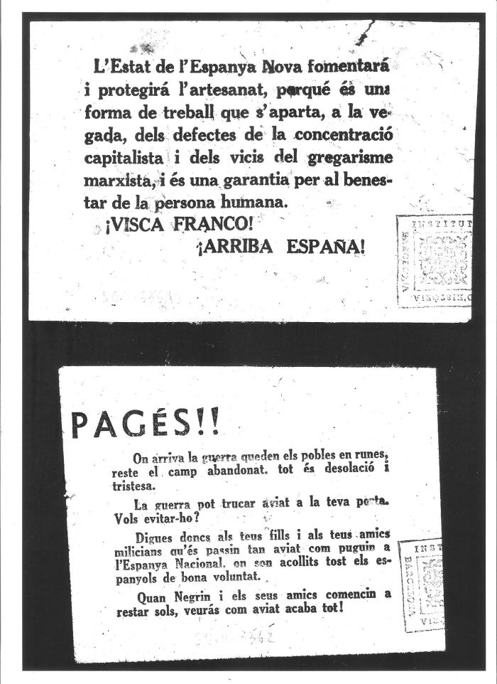 Prpaganda nacional en Catalán