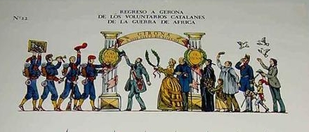 ANTIGUO-RECORTABLE-DEL-REGRESO-A-GERONA-DE-LOS-VOLUNTARIOS-CATALANES-DE-LA-GUERRA-DE-AFRICA-DIA-14-DE-MAYO-DE-1860-Imprenta-Pla-Dalmau-de-Gerona-295-x-395-cms.jpg