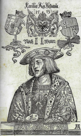 thumbnail_Grabado de Carlos I como rey de España, por Alberto Durero.